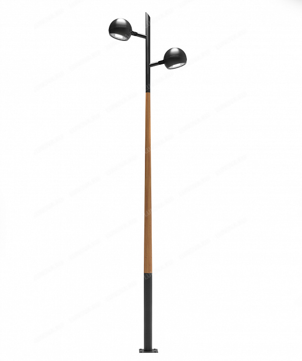 Декоративный парковый фонарь Hemis-2 wood деревянный